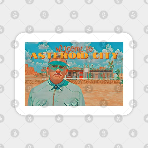 Asteroid City Postcard Motel Manager Magnet by Chelsea Seashell