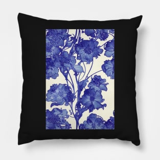Beautiful Blue Floral pattern, for all those who love flowers #75 Pillow