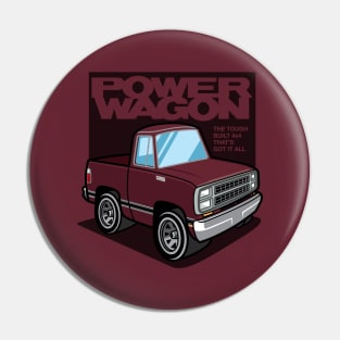 Medium Red Sunfire - Power Wagon (1980) Pin