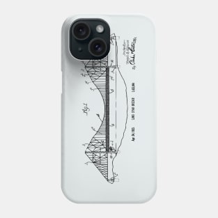 Vintage Gift Patent Print Long Span Bridge Phone Case