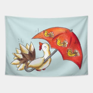 Turkey Day Duck Weather Tapestry