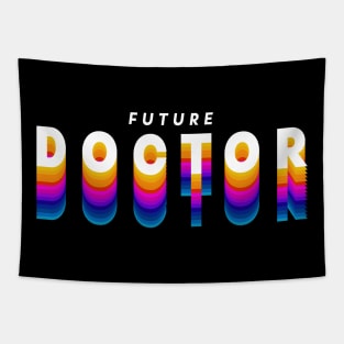 future doctor in gradient color Tapestry