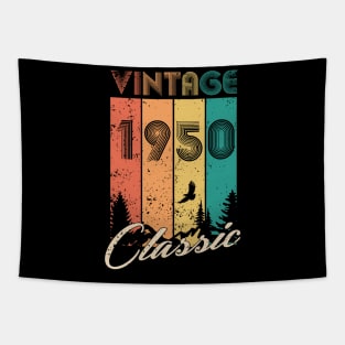 70th Birthday Gift 70 years Vintage 1950 Men Women Tapestry