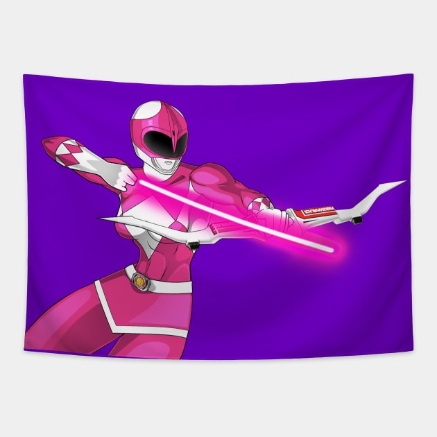 Pink Ranger- Mighty Morphin Power Rangers Tapestry by CoolDojoBro