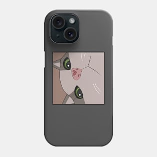 Meme cat close up Phone Case