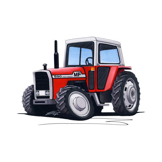 Discover Massey-Ferguson 590 Tractor - Tractor - T-Shirt