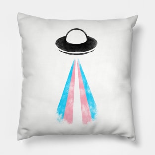 Gaylien Transgender Pride UFO Pillow