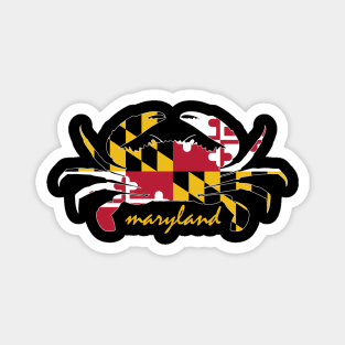 Maryland Crab State Pride Flag Magnet