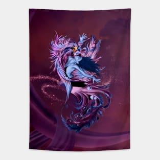 Fly with a fantasy bird Tapestry