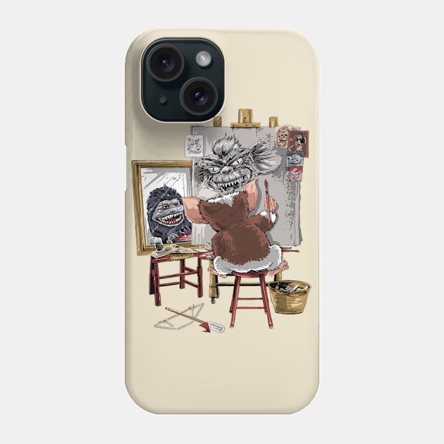 Wrong Triple Self-Portrait Phone Case by Zascanauta