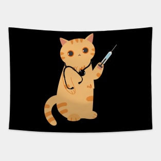 doctor cat Tapestry