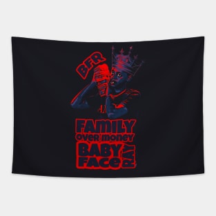 King Babyface Ray Family Over Money Tapestry