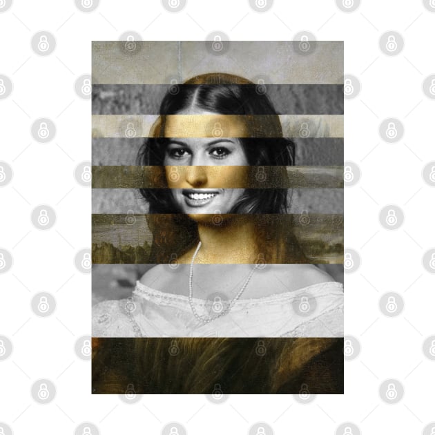 Mona Lisa by Leonardo da Vinci and Claudia Cardinale by luigi-tarini