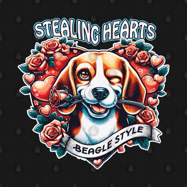 Stealing Hearts Beagle Style by The Good Message Store