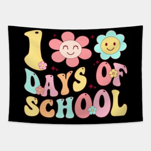 Happy 100Th Day Of School Groovy 100 Days Of School Teacher Tapestry