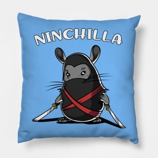 Ninchilla Chinchilla Ninja Pillow