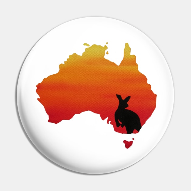 Australia Pin by RosanneCreates