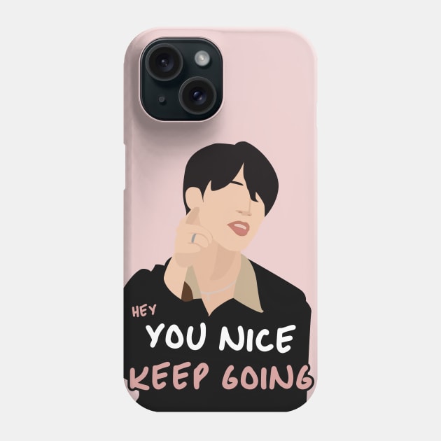 BTS | Hey Jimin, You Nice Keep Going! Phone Case by dreamscapeart