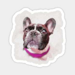 Beautiful Oil Paint French Bulldog Magnet