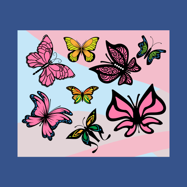 Beautiful Colorful Butterflies by flofin