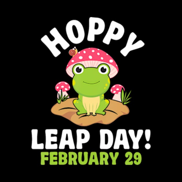 Funny Frog Hoppy Leap Day February 29 Birthday Leap Year by Eduardo