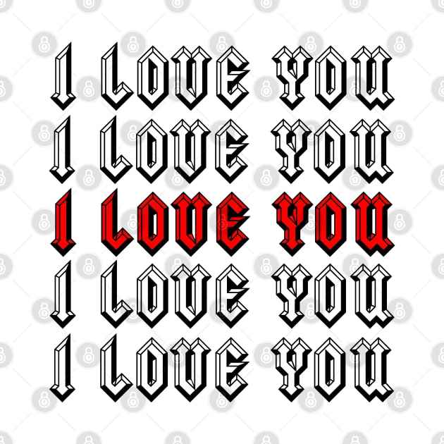 I Love You by IndiPrintables