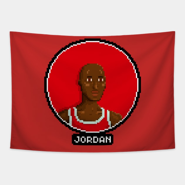 Michael Jordan Tapestry by PixelFaces