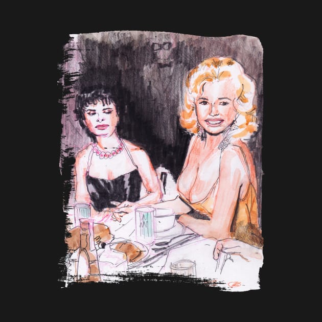 Sophia Loren and Jayne Mansfield by Kenny Routt