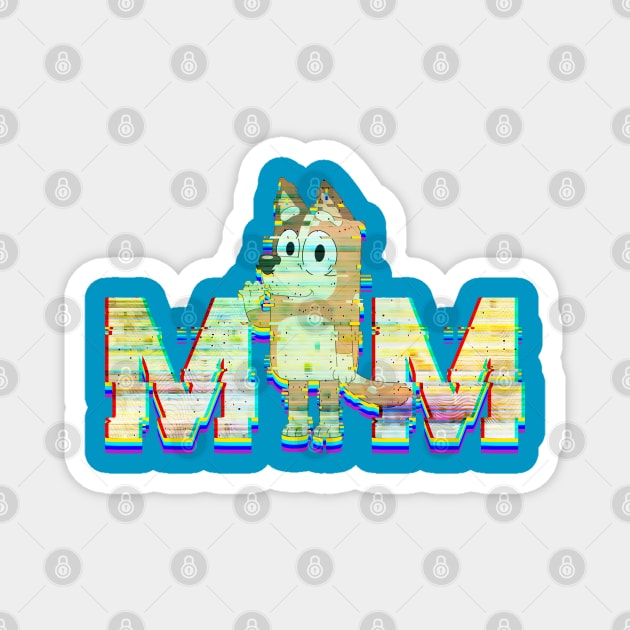 Mum Glitch Magnet by Luba