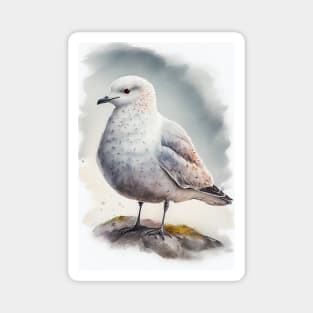 Iceland Gull - Watercolor Paint Magnet