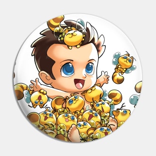 Little Castiel covered in Beelines Pin