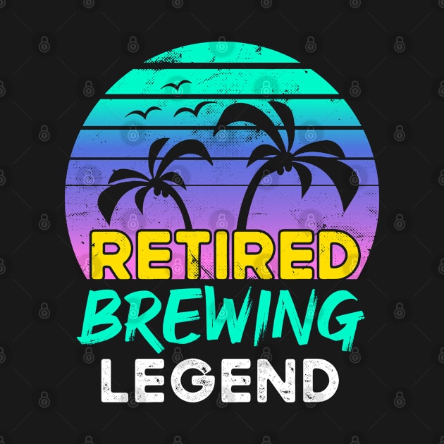 Retired Brewing Legend Retirement Gift 80's Retro by qwertydesigns