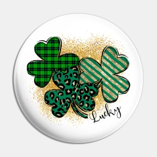 St. Patrick's Day Lucky Heart Pin