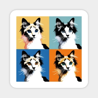 Japanese Bobtail Pop Art - Cat Lover Gift Magnet