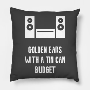 Broke Audiophile T-Shirt Pillow