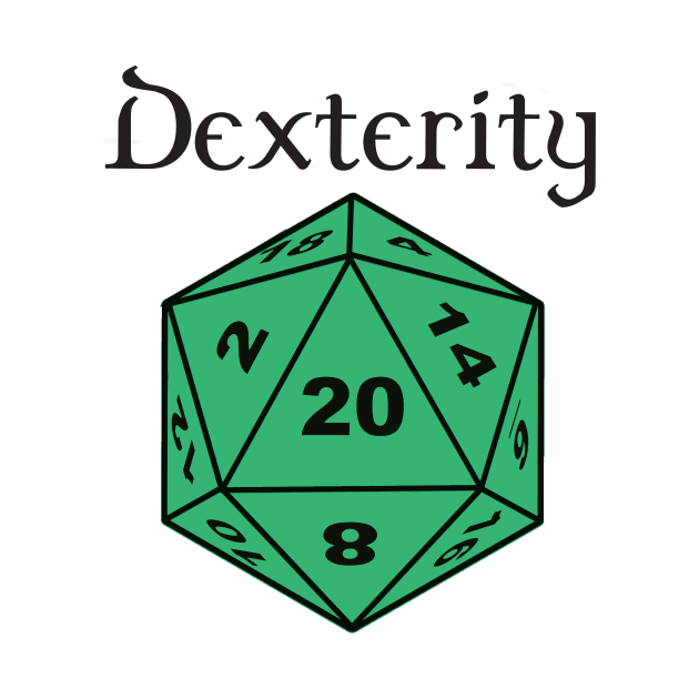 Dexterity Stat D20 by DennisMcCarson