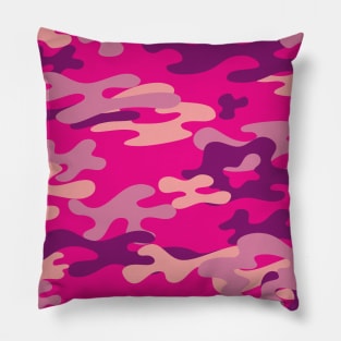 Pink Camouflage Pillow