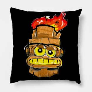 Street Art Tiki Pillow