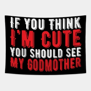 Funny Godmother, Vintage Gift Idea Tapestry