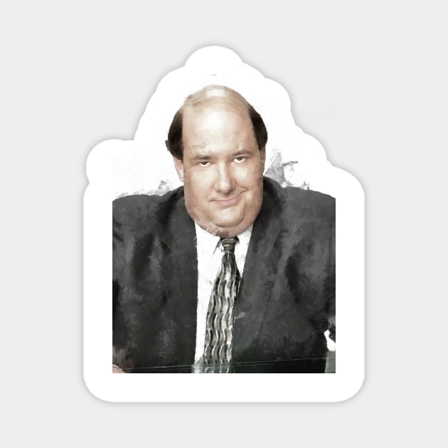 The Office - Kevin Malone - Funny T-shirt Magnet by truefriend