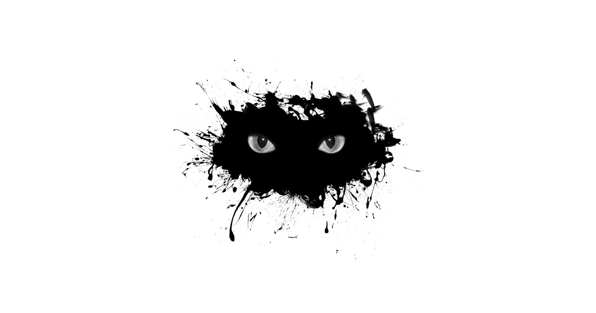 halloween black cat eyes