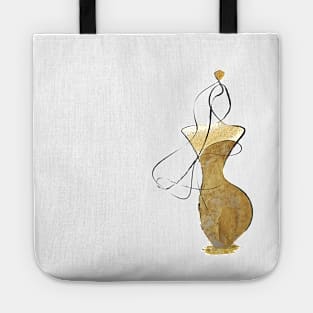 Woman Fashion Art Drawing Tote