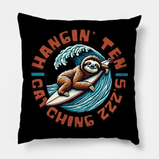 Sloth Surfer Pillow