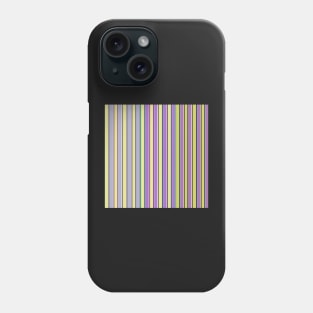 Purple and yellow stripe pattern Phone Case