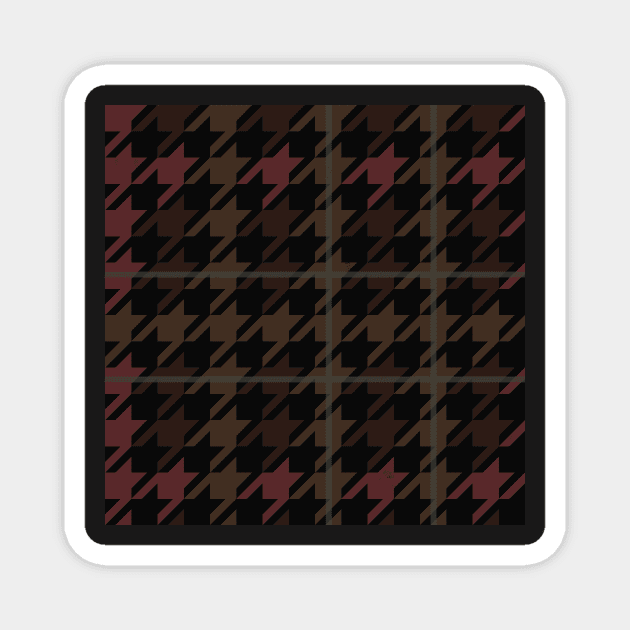 Baskerville Houndstooth Magnet by MSBoydston