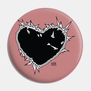 Black Heart Pin