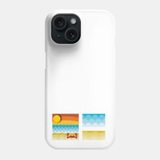 Beach with textures Phone Case