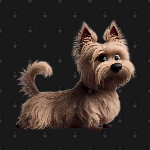 Cairn Terrier Dog by BlackCricketdesign