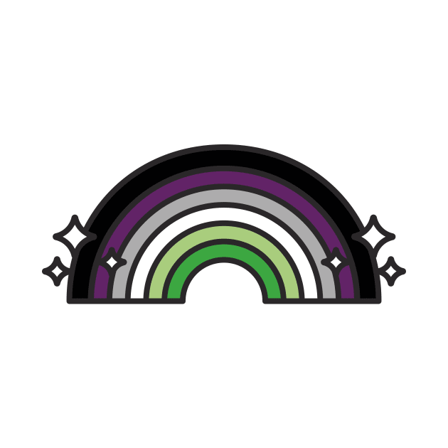 Aroace pride Aromantic and Asexual colors by Pictandra