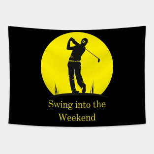 Golf - Swing into the Weekend Tapestry